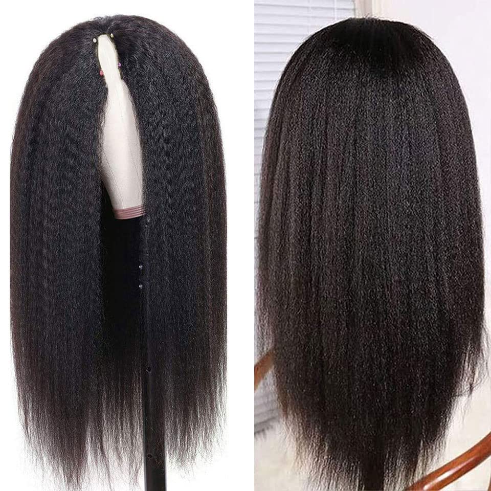 BADDIE ON A COLLECTION- V Part Wig- Kinky Straight Hair