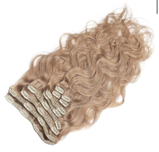 Clip Ins- Bodywave Hair (27) Honey Blonde {5-7 Business Days}