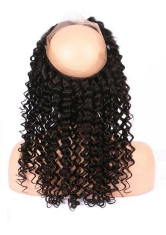 LAVISH COLLECTION- 360 Free-Part Frontal- Kinky Curly Hair