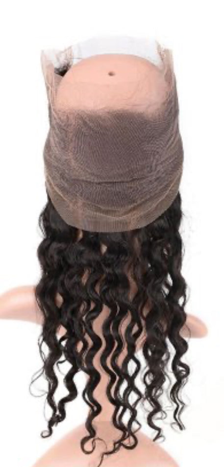 BADDIE ON A BUDGET COLLECTION- 360 Free-Part Frontal- Loose Deep Wave Hair