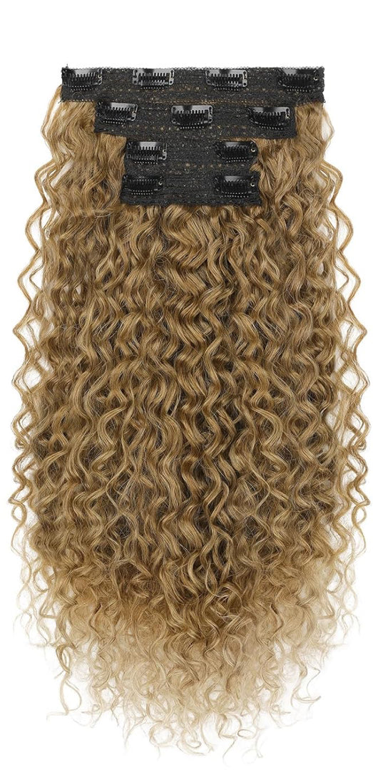 Clip Ins- Curly Hair (27) Honey Blonde {5-7 Business Days}
