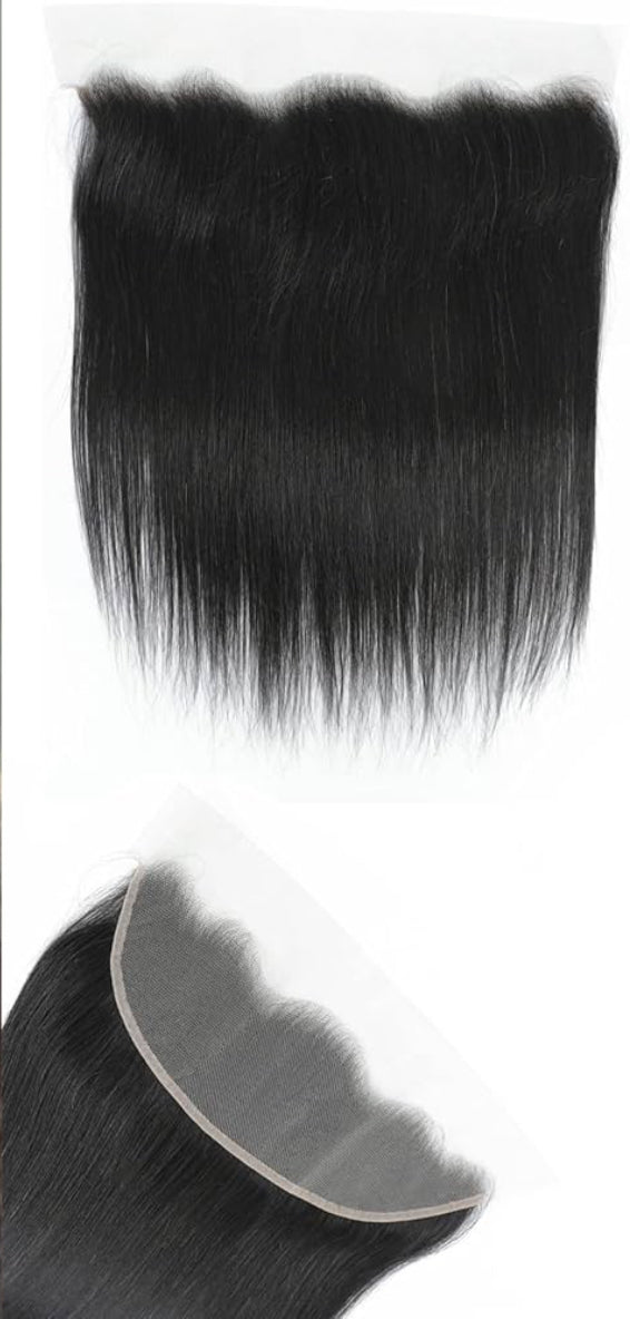 QUEEN COLLECTION- 13x4” Frontal (Transparent Lace)- Straight Hair