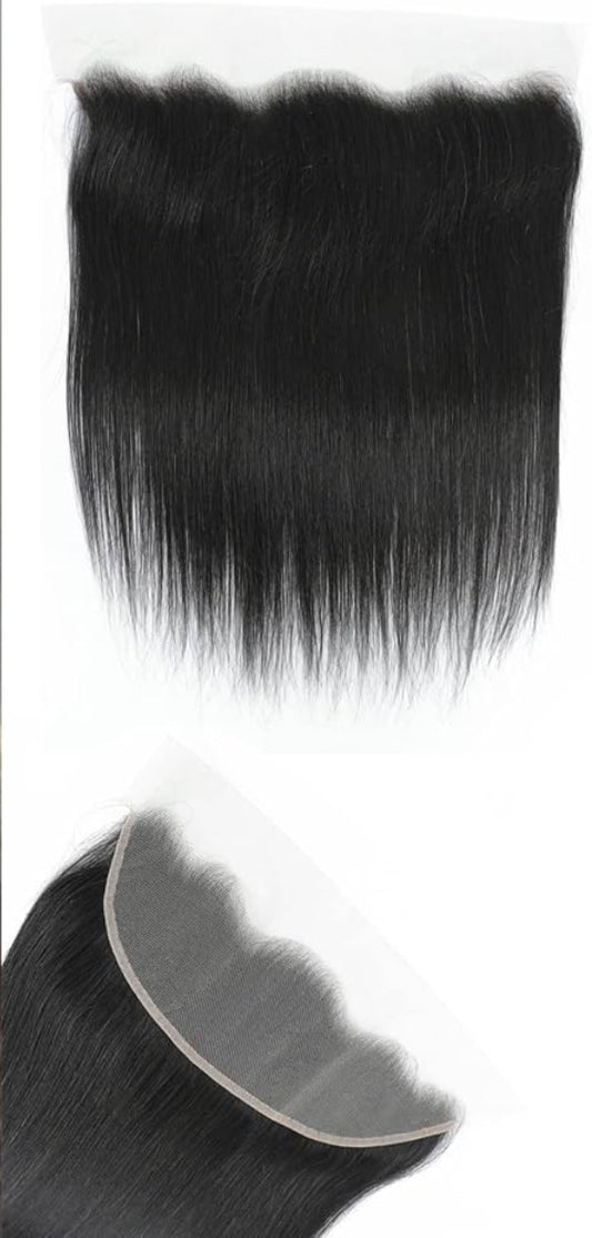 QUEEN COLLECTION- 13x4” Frontal (Transparent Lace)- Straight Hair