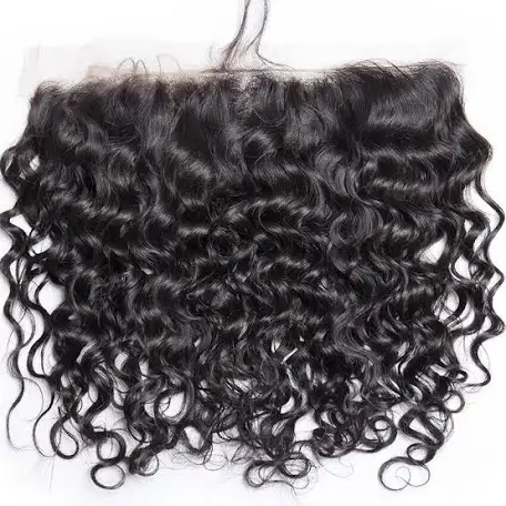 QUEEN COLLECTION- 13x4” Free-Part Frontal (Transparent Lace)- Curly Hair