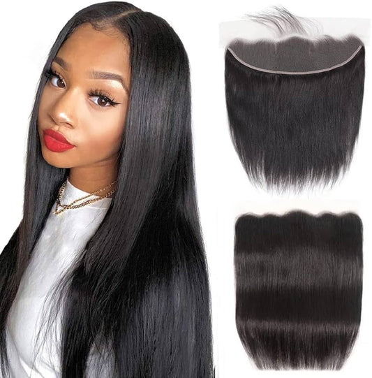 BADDIE ON A BUDGET COLLECTION- 13x4” Frontal (Transparent Lace)- Straight Hair