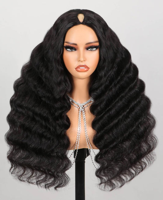 CROWNED PRINCESS COLLECTION- V Part Wig- LooseDeep Wave