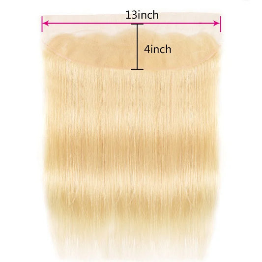 LAVISH COLLECTION- 13x4” Free-Part Frontal- Curly *Platinum Blonde (613)*