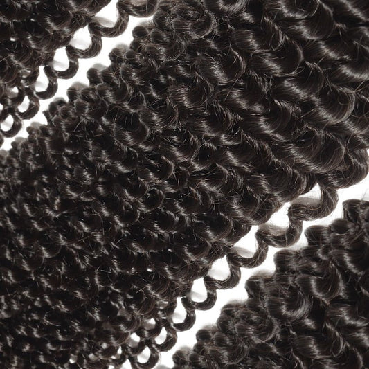 BADDIE ON A BUDGET COLLECTION 13x4” Free-Part Frontal (Silk Lace)- Kinky Curly Hair