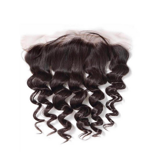 LAVISH COLLECTION- 13x4” Free-Part Frontal (Transparent Lace)- LooseDeep Wave Hair