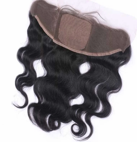 CROWNED PRINCESS COLLECTION 13x4” Free-Part Frontal (Silk Lace)- Kinky Curly