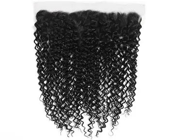 BADDIE ON A BUDGET COLLECTION- 13x4” Free-Part Frontal- Kinky Curly Hair