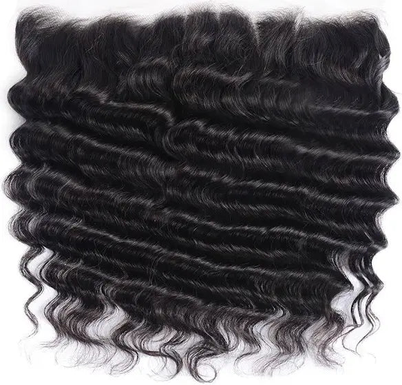BADDIE ON A BUDGET COLLECTION- 13x4” Free-Part Frontal (Transparent Lace)- LooseDeep Wave Hair