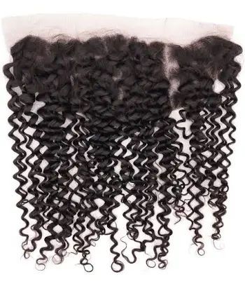 BADDIE ON A BUDGET COLLECTION- 13x4” Free-Part Frontal (Transparent Lace)-Kinky Hair