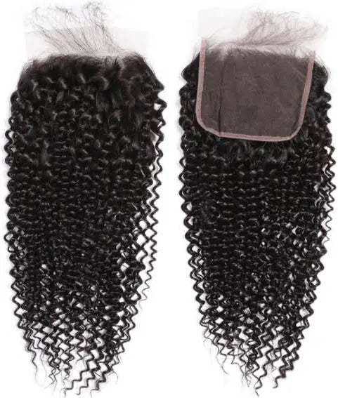 QUEEN COLLECTION- 5x5 Free-Part Closure- Kinky Curly Hair