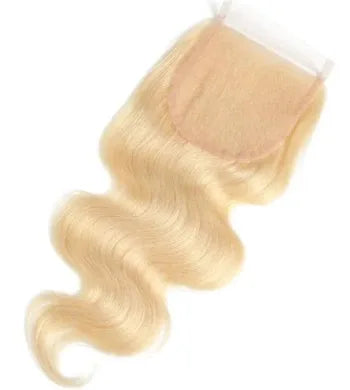 BADDIE COLLECTION- 5x5” Closure (Standard Lace) -Bodywave Hair *Platinum Blonde*