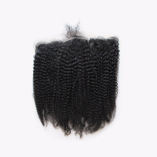 QUEEN COLLECTION- 13x4” Free-Part Frontal- Kinky Curly Hair