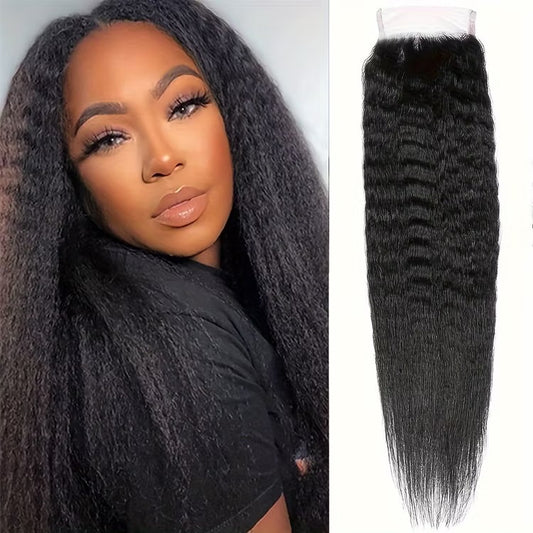 LAVISH COLLECTION- 5x5” Free-Part Closure- Kinky Straight Hair (More Hair Origins)