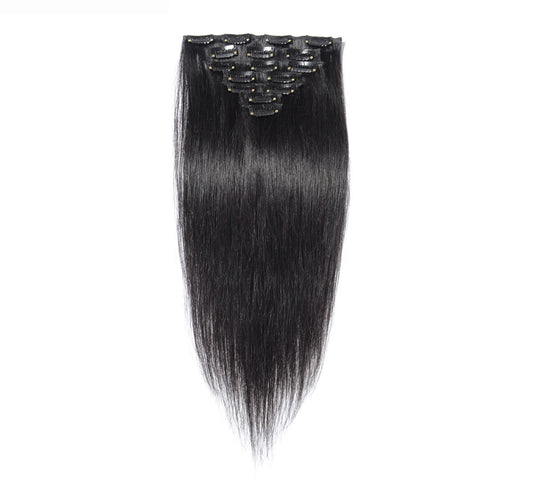 Clip Ins- Straight Hair (1) Jet-Black