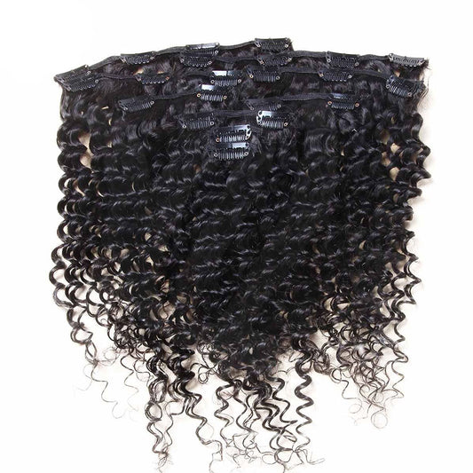 Clip Ins- Curly Hair (1B) Off-Black