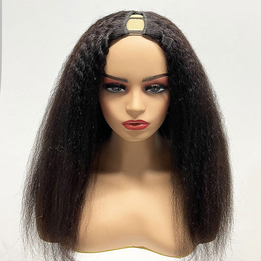 CROWNED PRINCESS COLLECTION- V Part Wig- Kinky Straight Hair