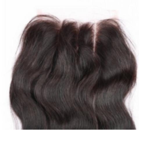 CROWN PRINCESS COLLECTION- 4x4" Free-Part Closure- Straight Hair