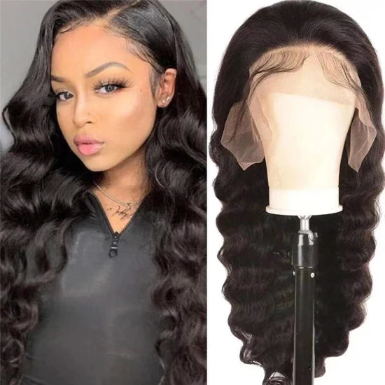 LAVISH COLLECTION- LooseDeep Wave Front Lace Wig (150 Density)