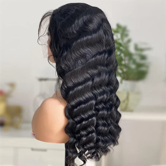 LAVISH COLLECTION- LooseDeep Wave Front Lace Wig (150 Density)