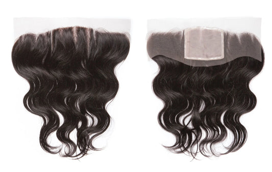 CROWNED PRINCESS COLLECTION- 13x4” Free-Part Frontal (Silk Lace)- Loose Deep Wave Hair