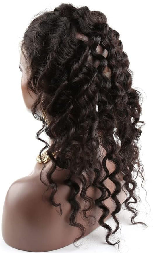 LAVISH COLLECTION- 360 Free-Part Frontal- Curly Hairy