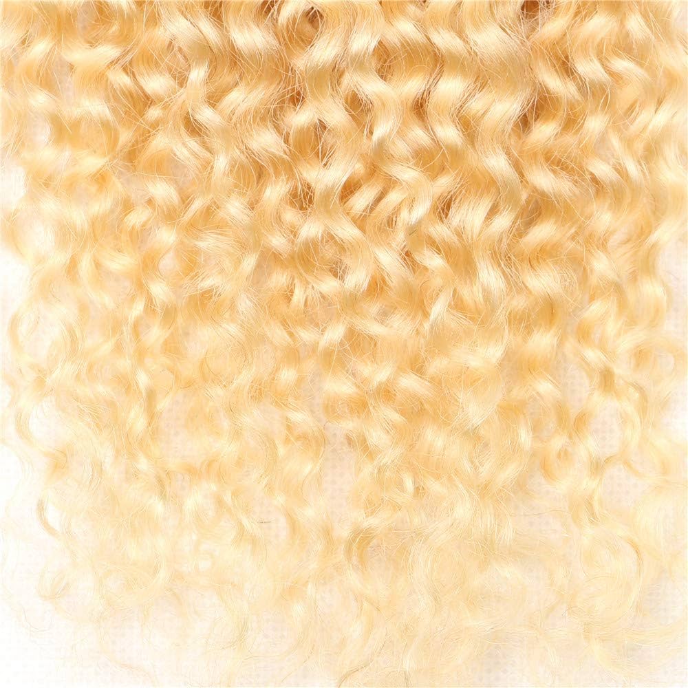 QUEEN COLLECTION- 13x4” Free-Part Frontal- Curly *Platinum Blonde (613)*