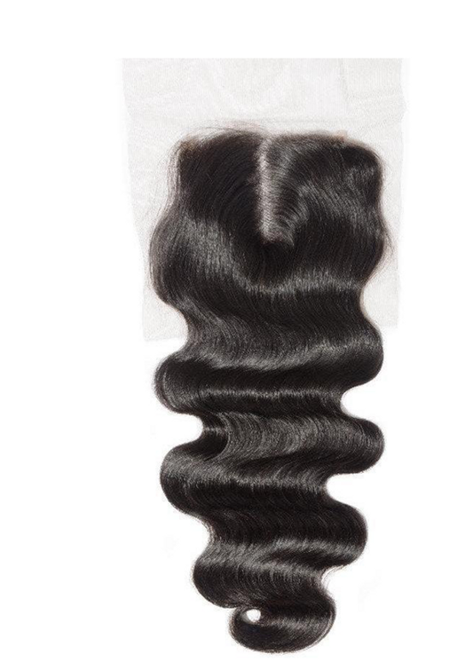 BADDIE ON A BUDGET COLLECTION- 4x4” Free-Part Closure- Loose Deep Wave Hair