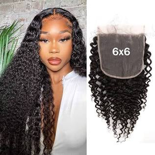 CROWNED PRINCESS COLLECTION- 6x6” (Standard Lace) Kinky Curly Hair {5-7 Business Days}