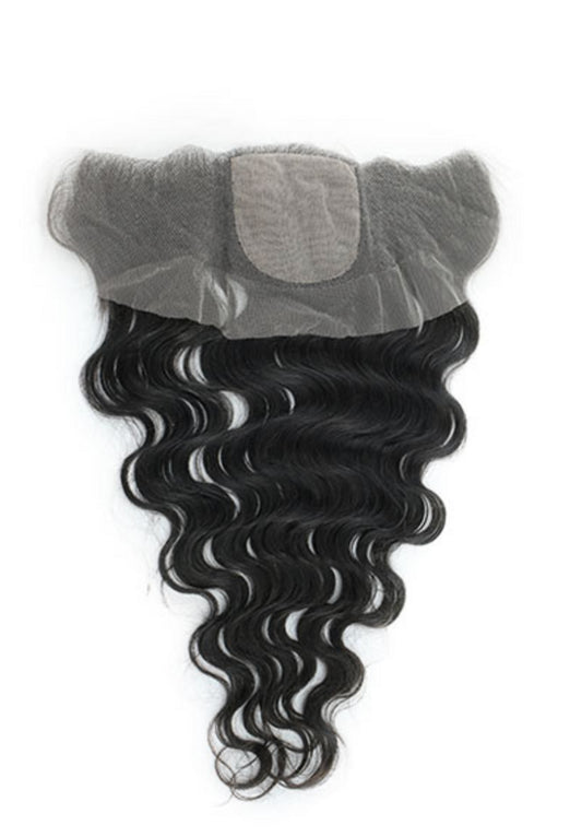 CROWN PRINCESS COLLECTION 13x4” Free-Part Frontal (Silk Lace)- LooseDeep Wave Hair